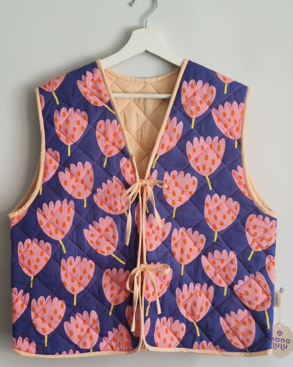 Pikowana kamizelka Tulips Blue