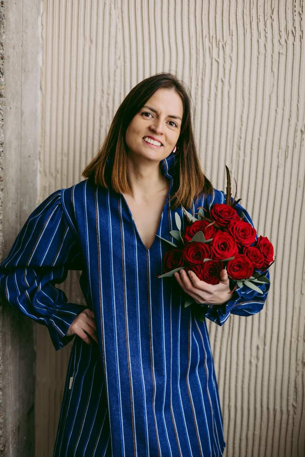 Sukienka Jeans Strips