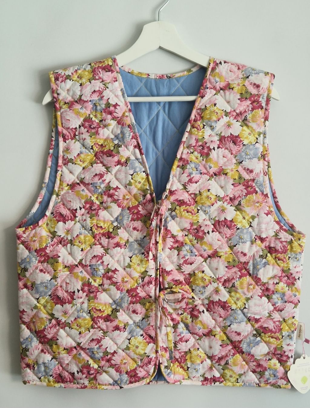 Pikowana kamizelka Retro Yellow 