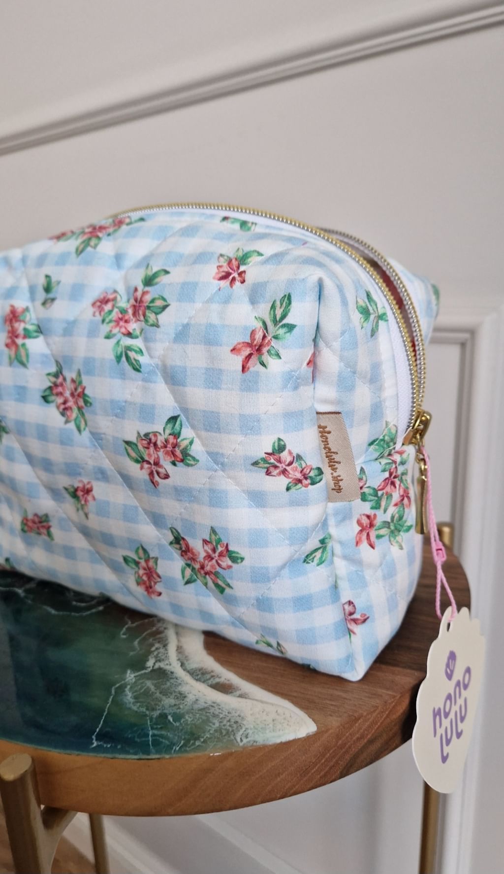 Kosmetyczka w kratkę 🌸 