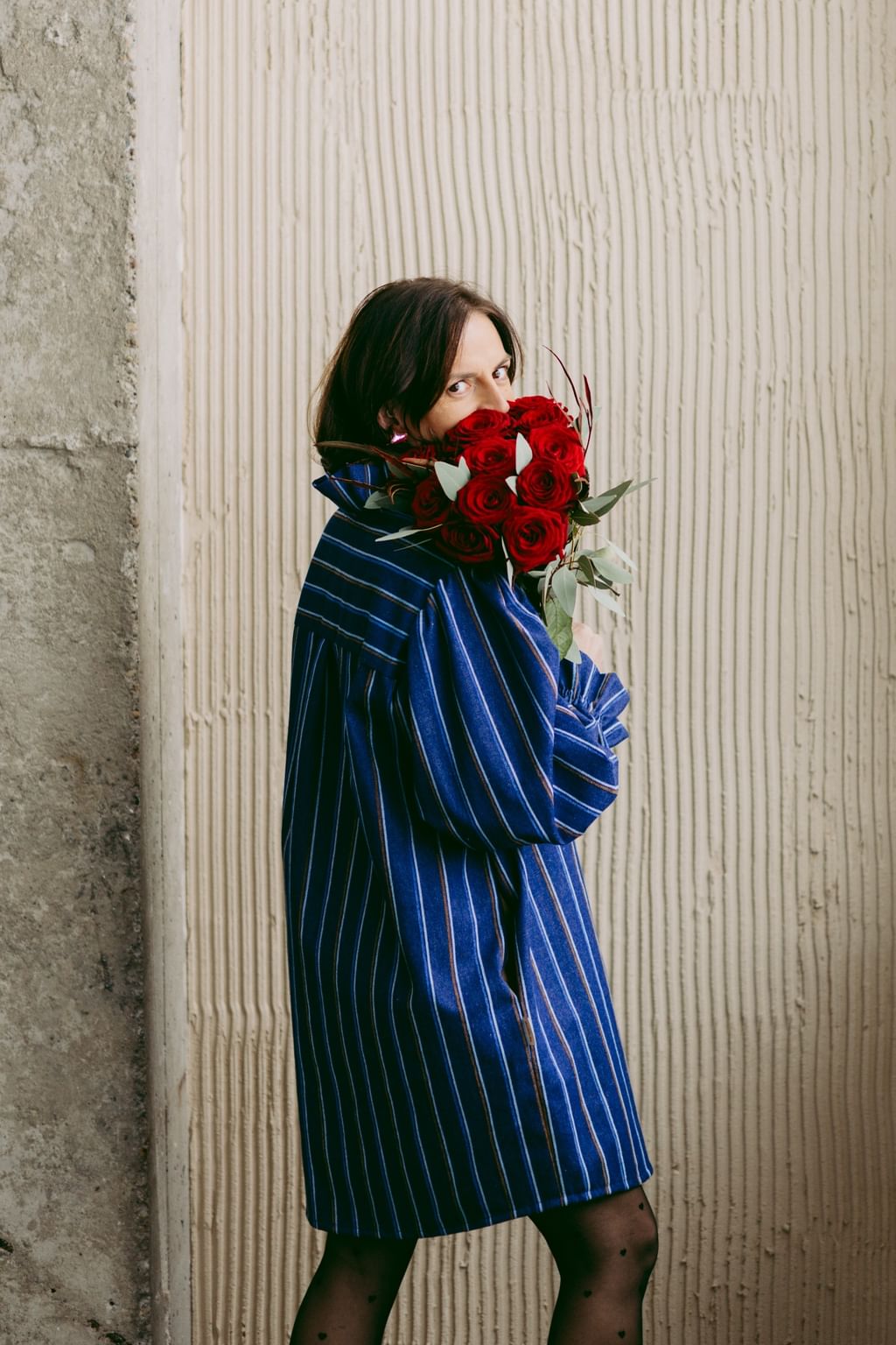 Sukienka Jeans Strips