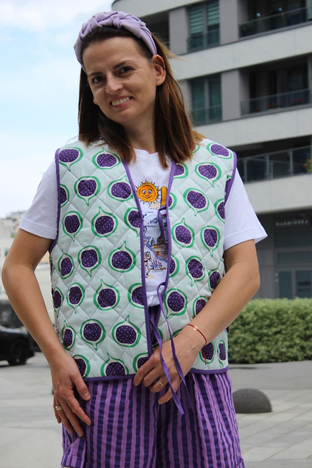 Pikowana kamizela Figs