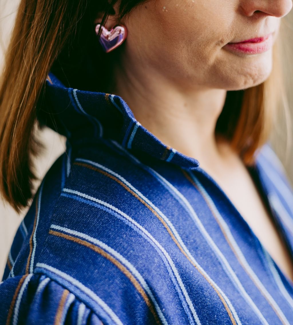 Sukienka Jeans Strips