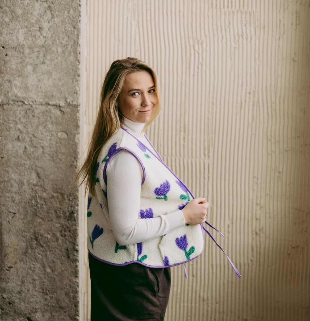 Kamizelka Tulips White