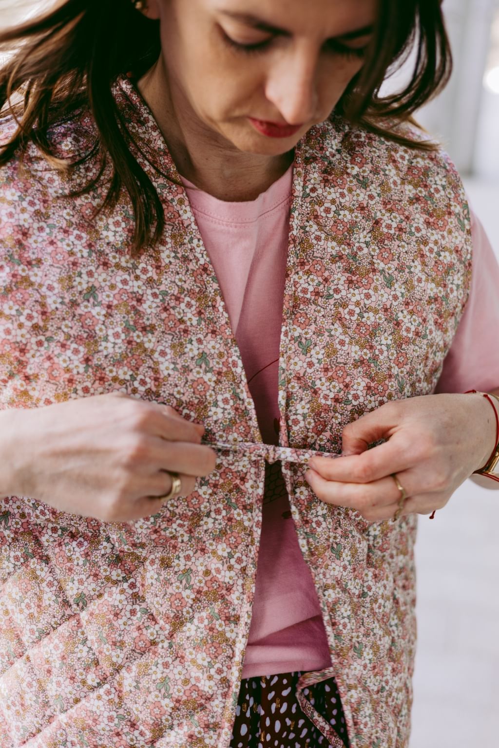 Wiosenna pikowana kamizelka
