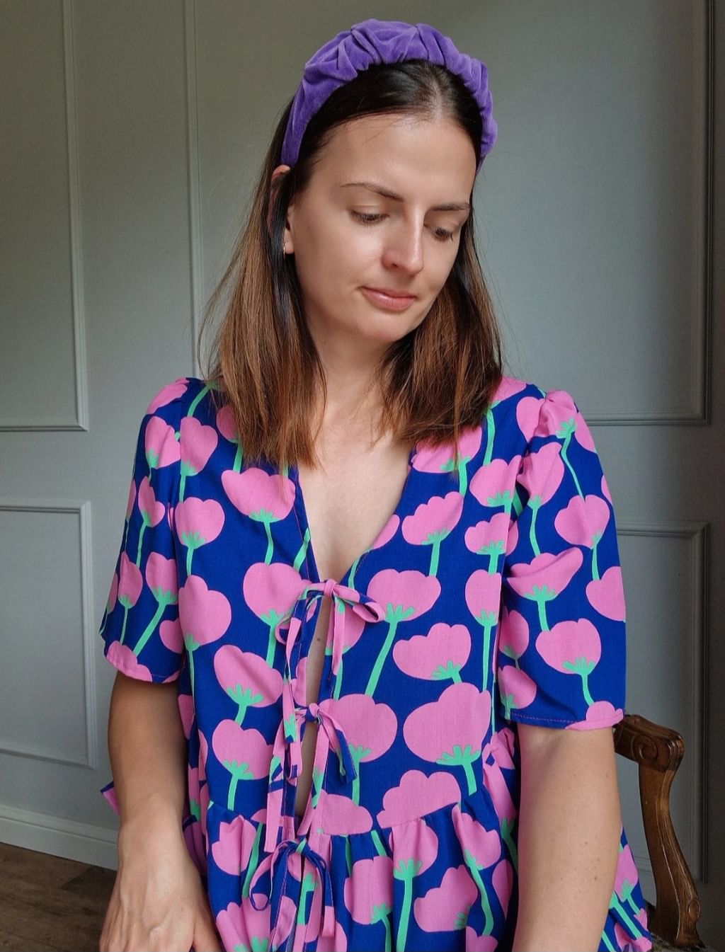 Bluzka wiązana Poppies