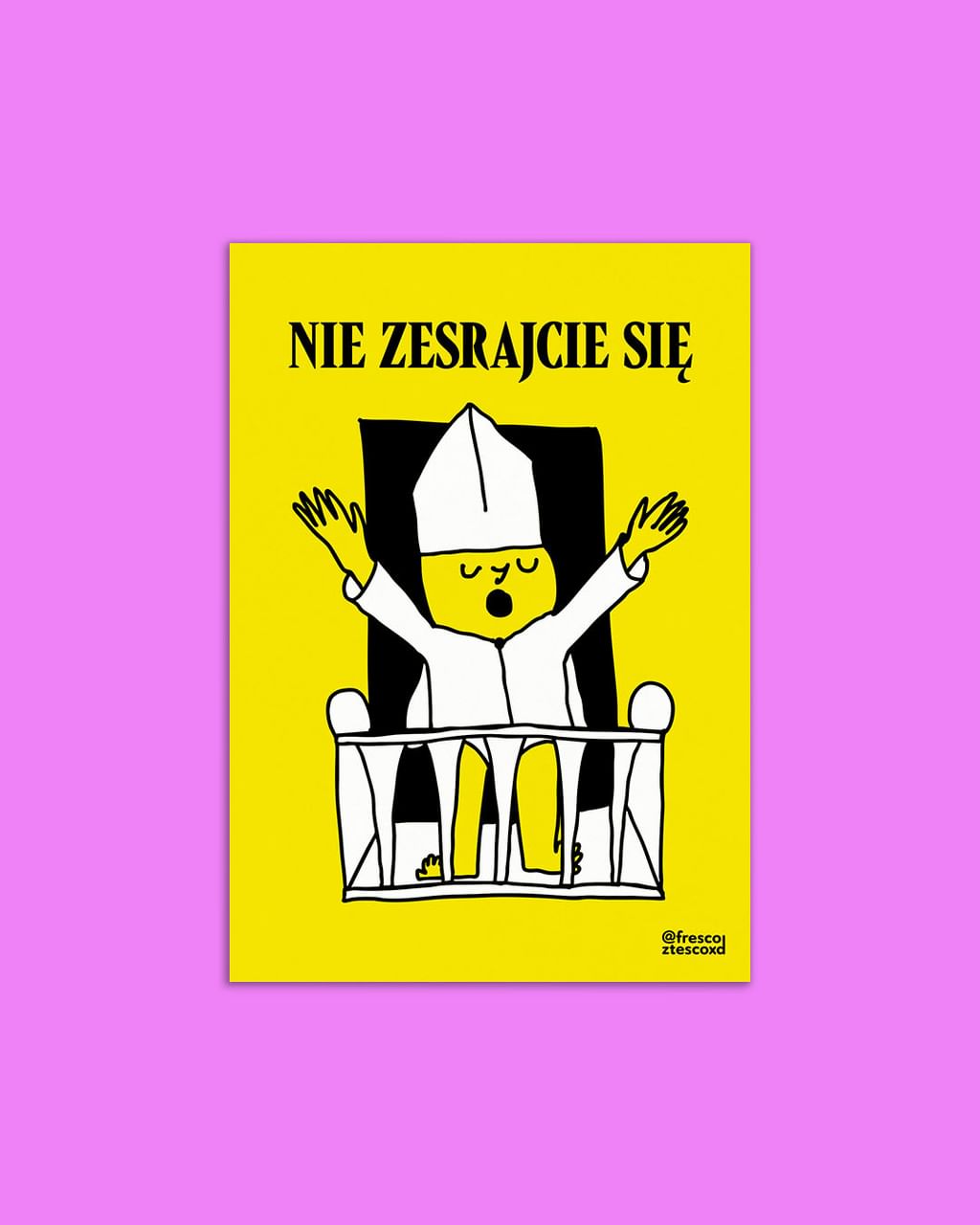 kartka NIE ZESRAJCIE SIĘ