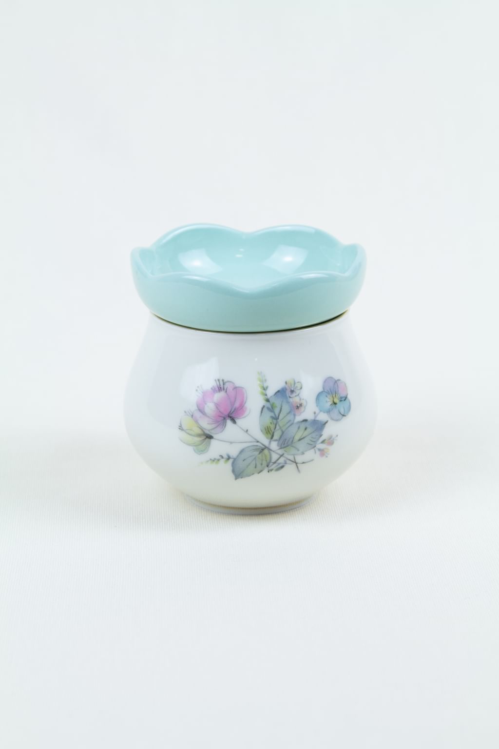 Cukiernica vintage z miętową pokrywką FLOR