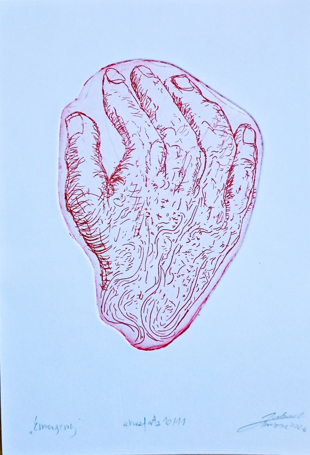 Akwaforta ,,Emergency" 14,8 x 21 cm (A5)