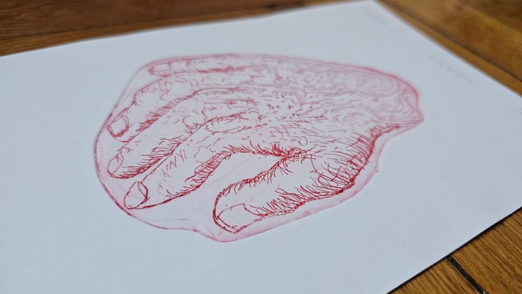 Akwaforta ,,Emergency" 14,8 x 21 cm (A5)