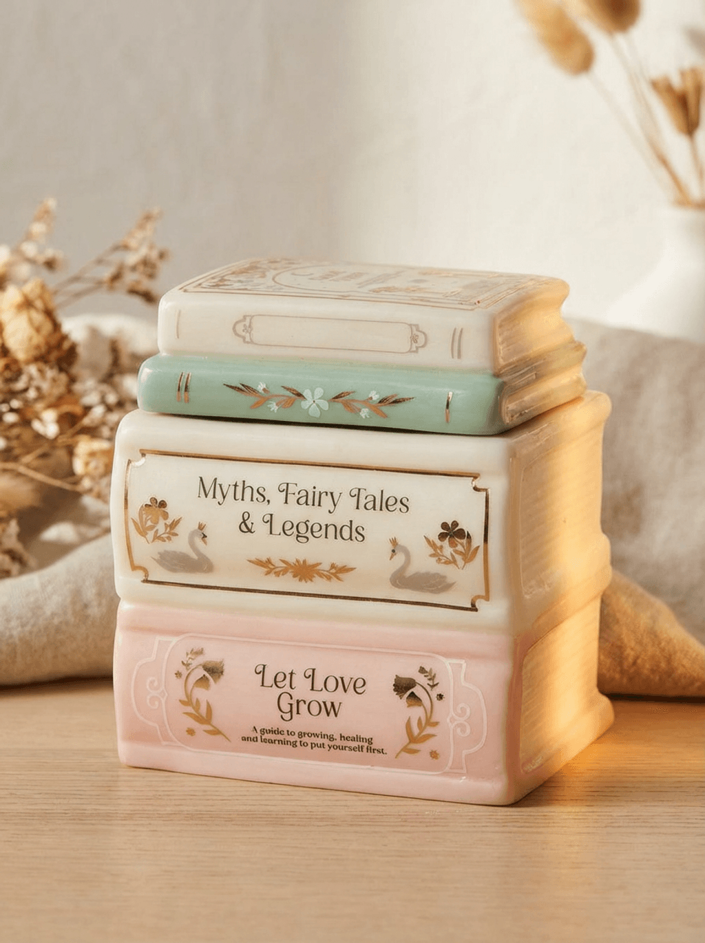 Ceramiczny kominek Bajkowa Biblioteczka