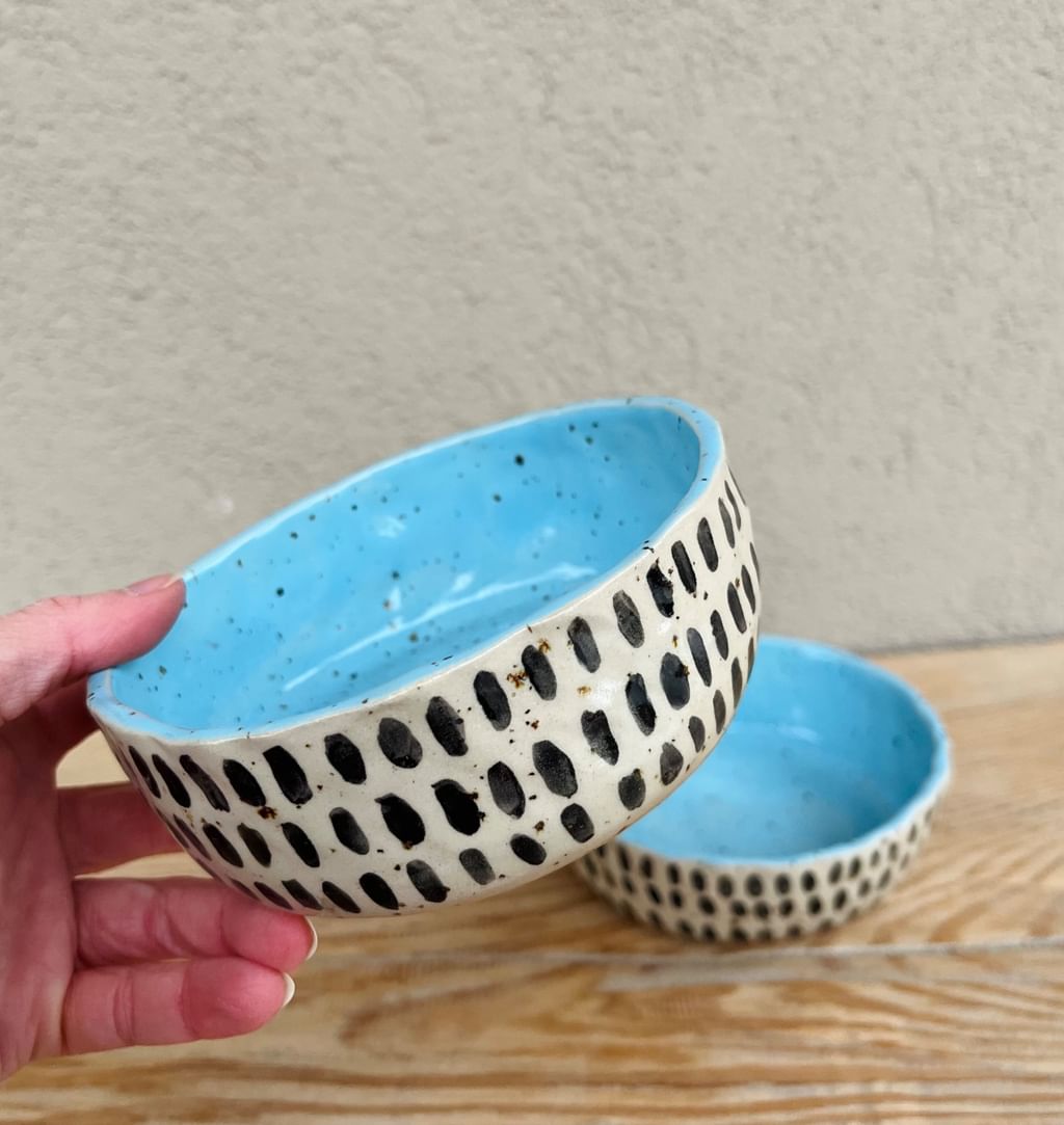 Zewstaw Miski Indigo Stripes