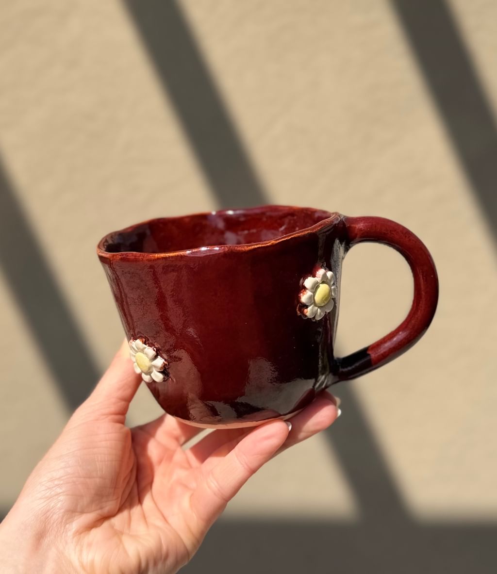 Kubek Chamomile Bordo