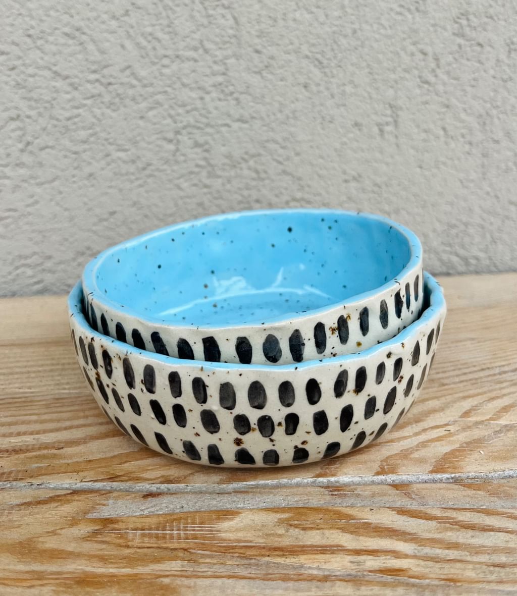 Zewstaw Miski Indigo Stripes