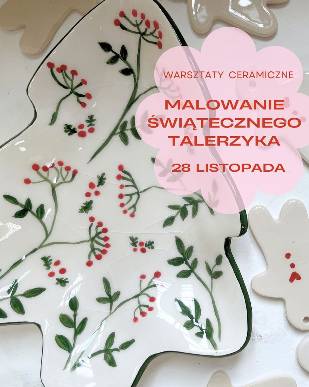 MALOWANIE ŚWIĄTECZNEGO TALERZYKA - 28 LISTOPADA
