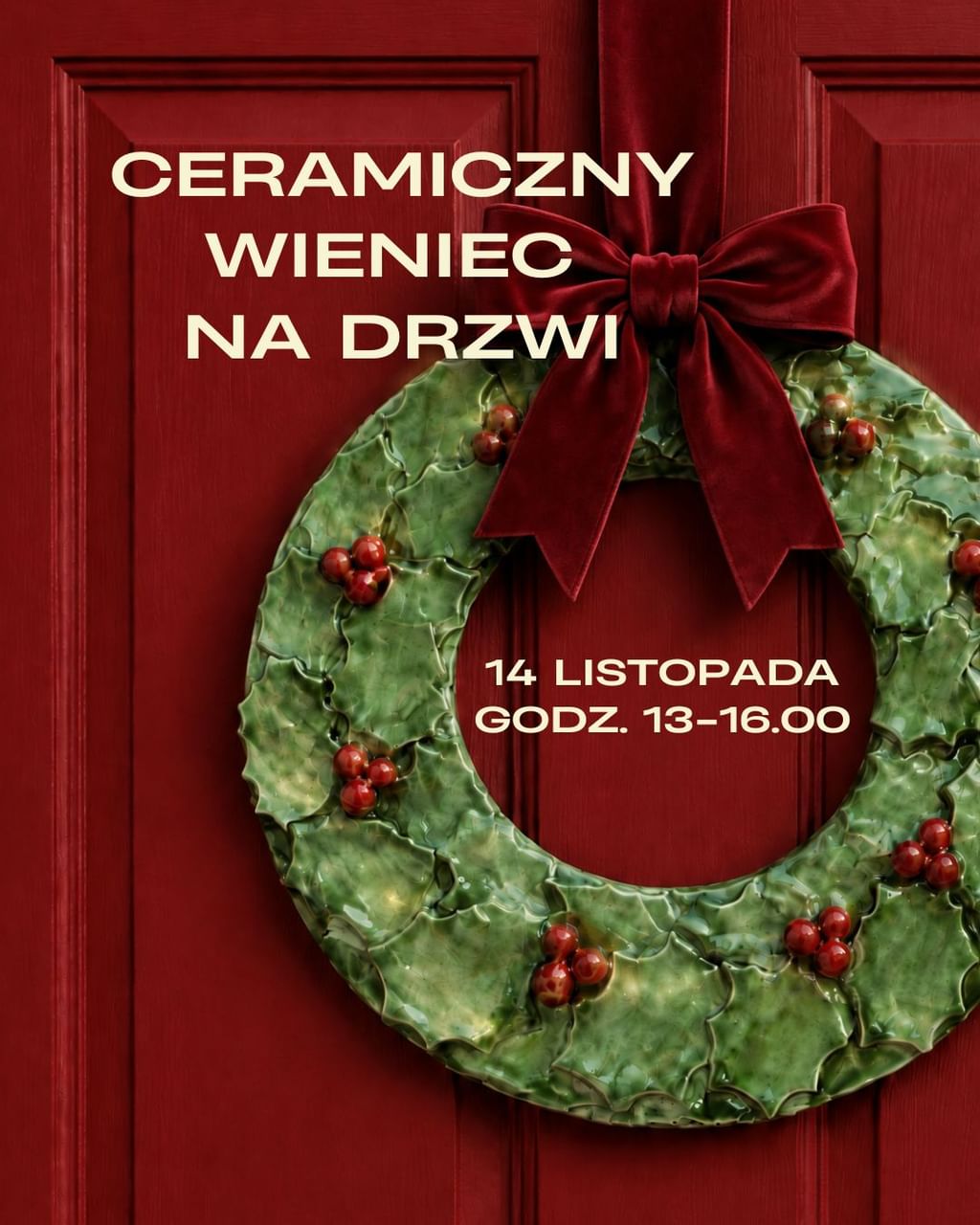 CERAMICZNY WIENIEC NA DRZWI  - 14 LISTOPADA