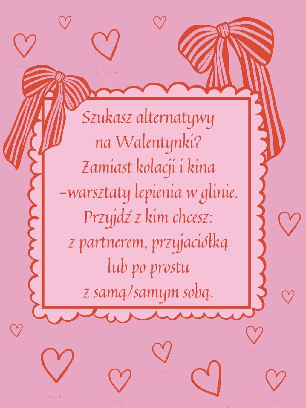 Walentynkowe warsztaty ceramiczne GLINA I WINO - 14 LUTEGO