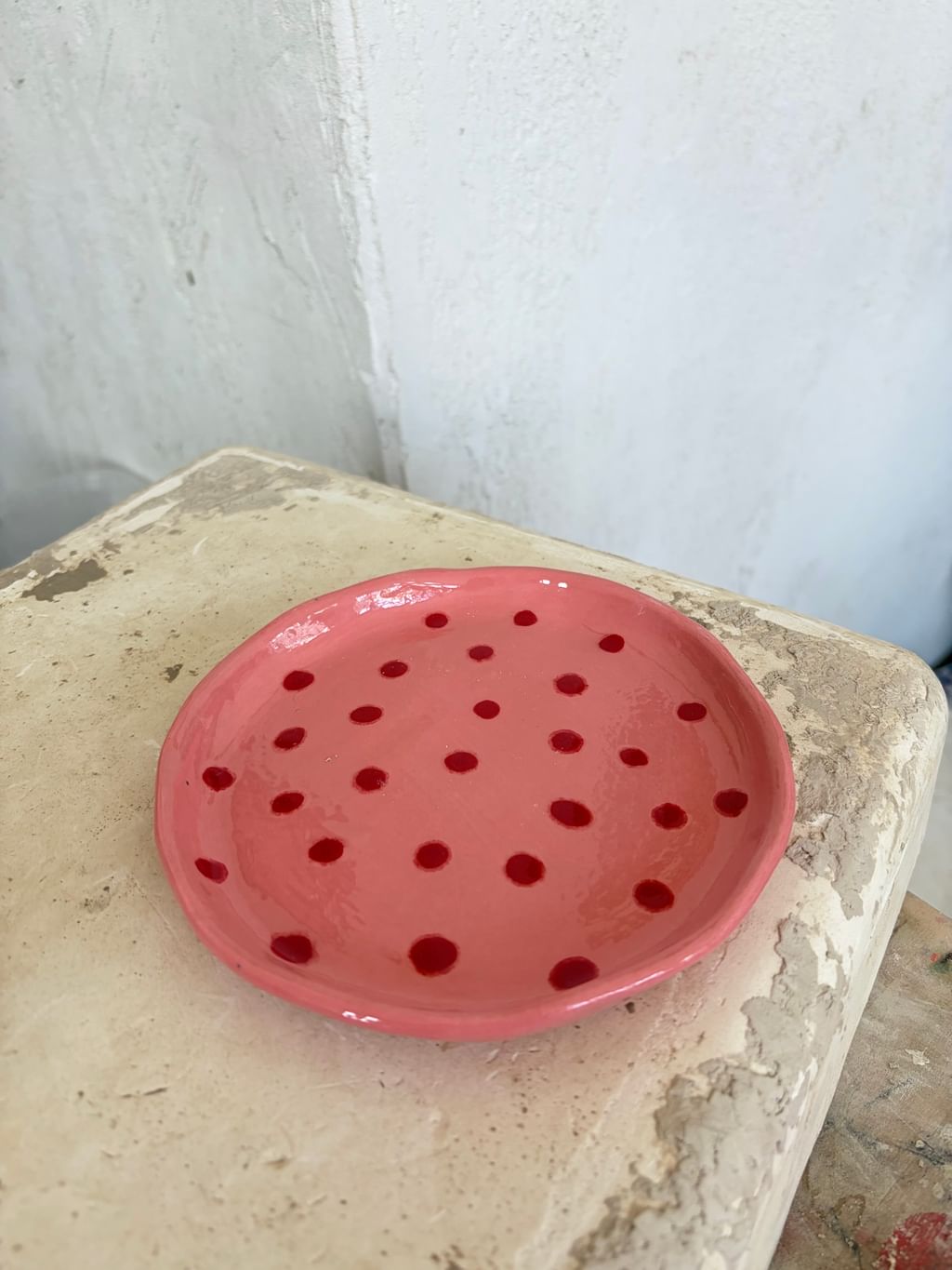 Talerzyk PINK POLKA DOT