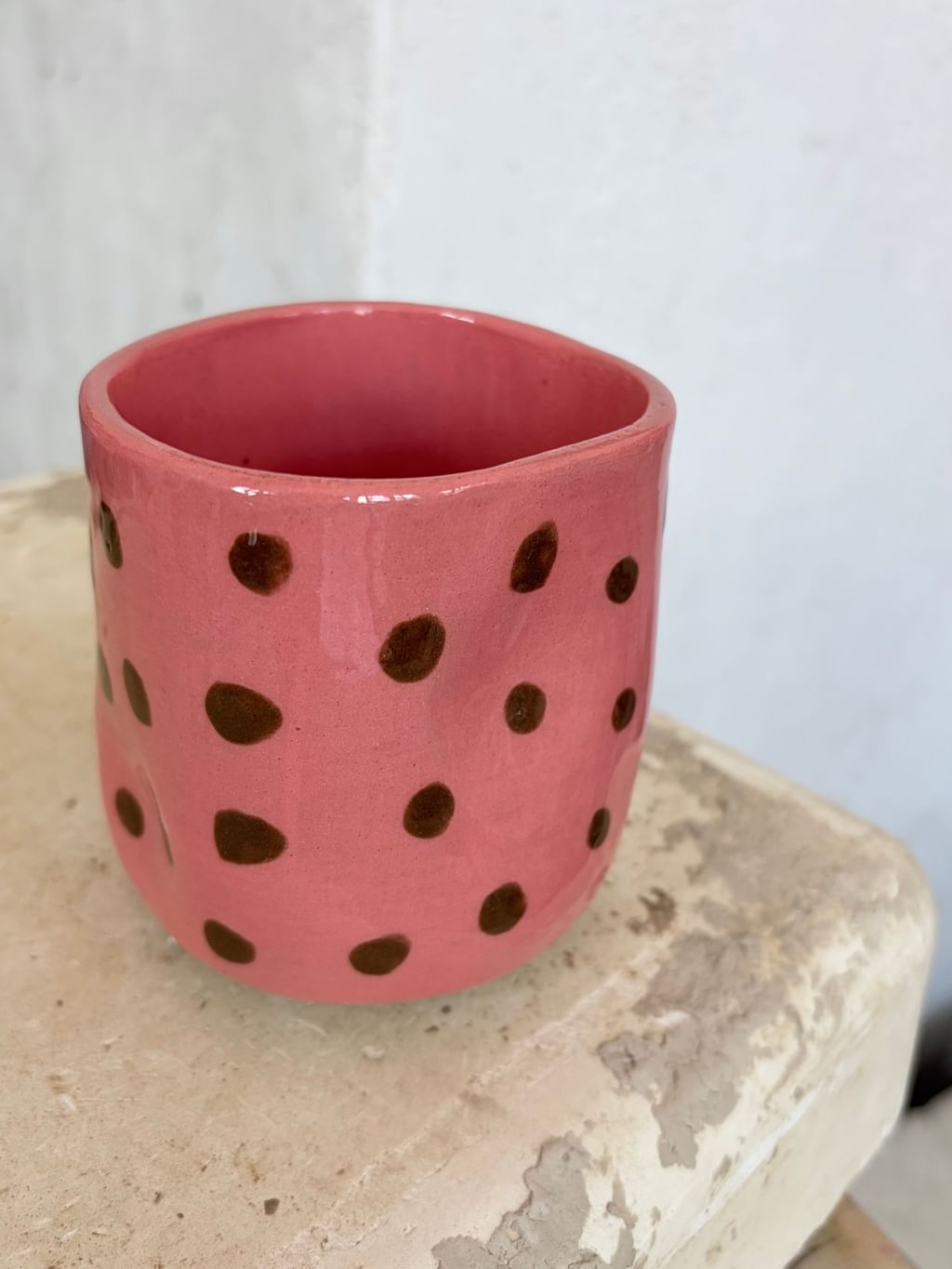 Kubek PINK POLKA DOT