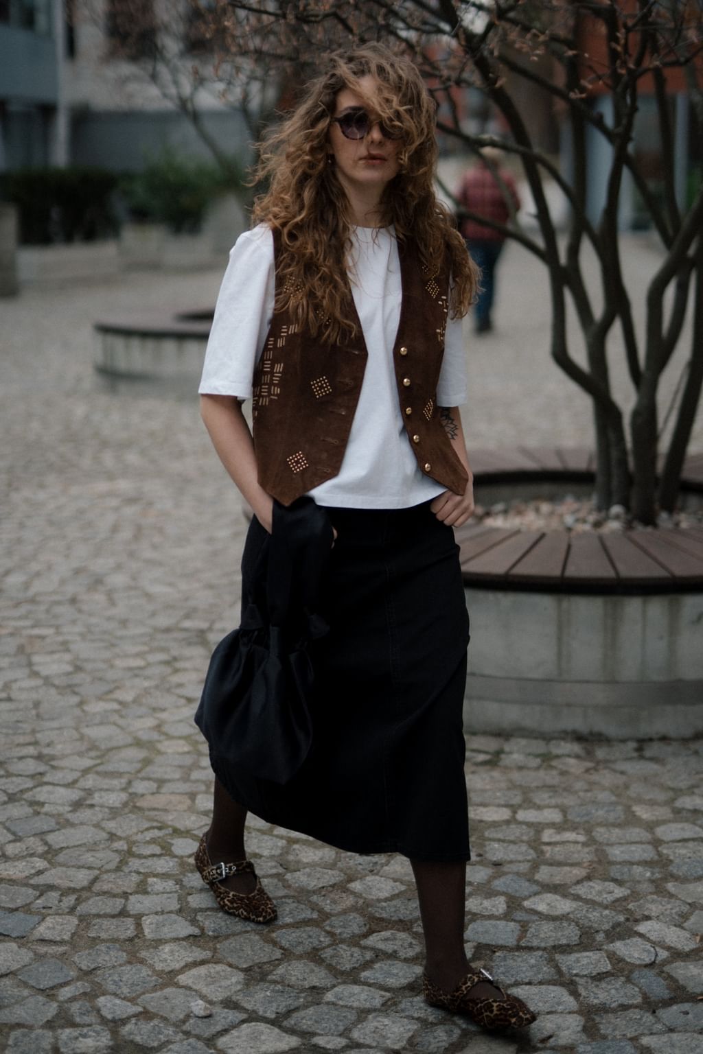 Spódnica jeans maxi S 