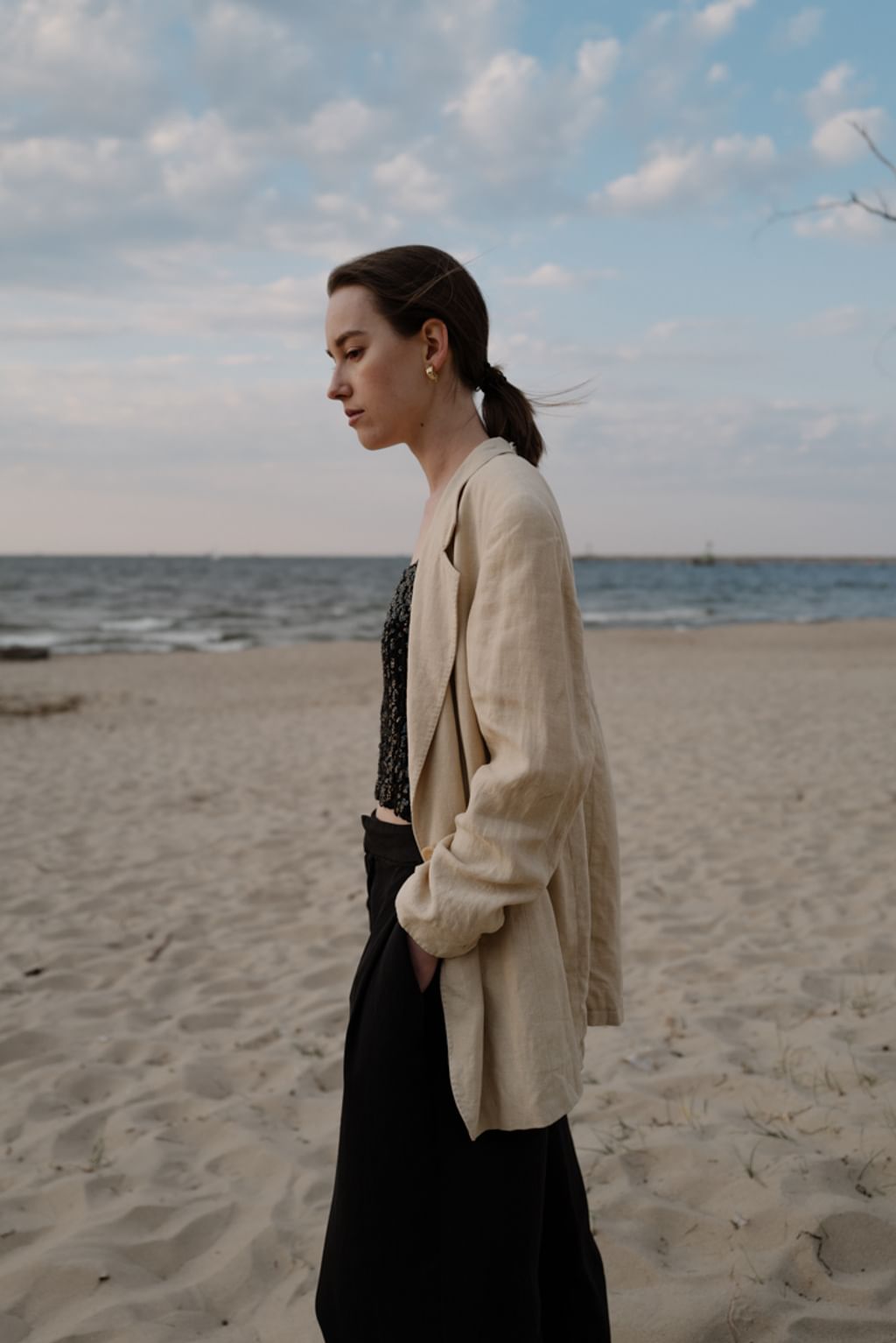Marynarka MaxMara len S/M