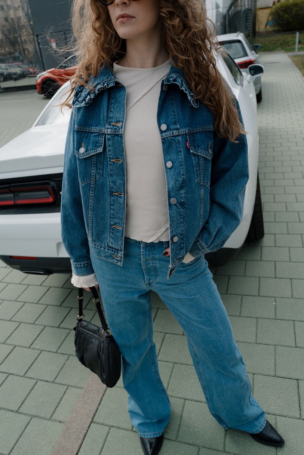 Kurtka jeans ganni x LEVIS 