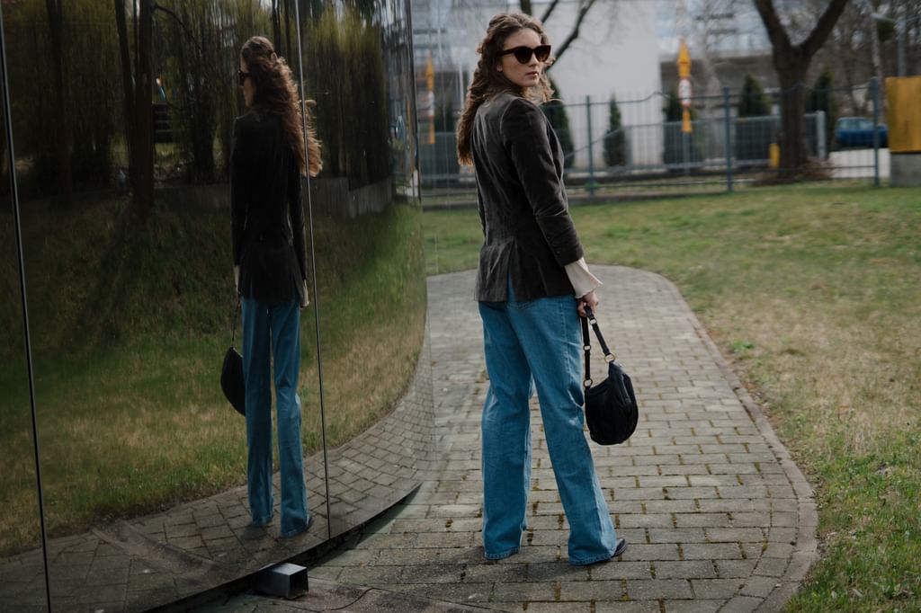Aksamitna marynarka Jil Sander XS/S