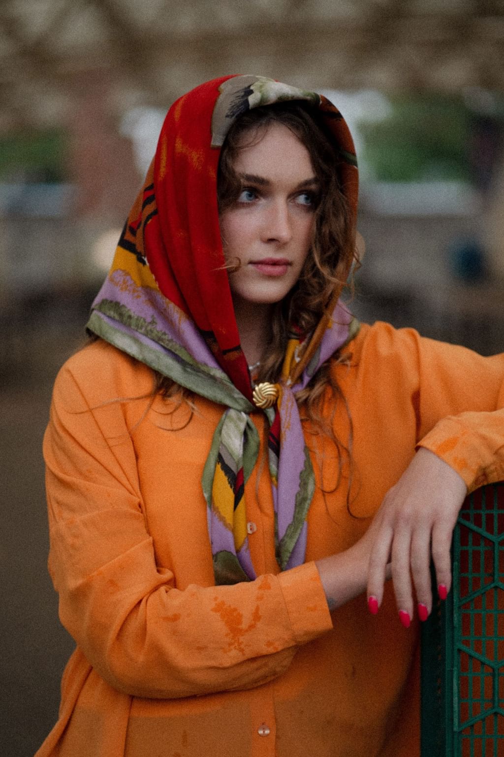 Ungaro jedwabna apaszka vintage 