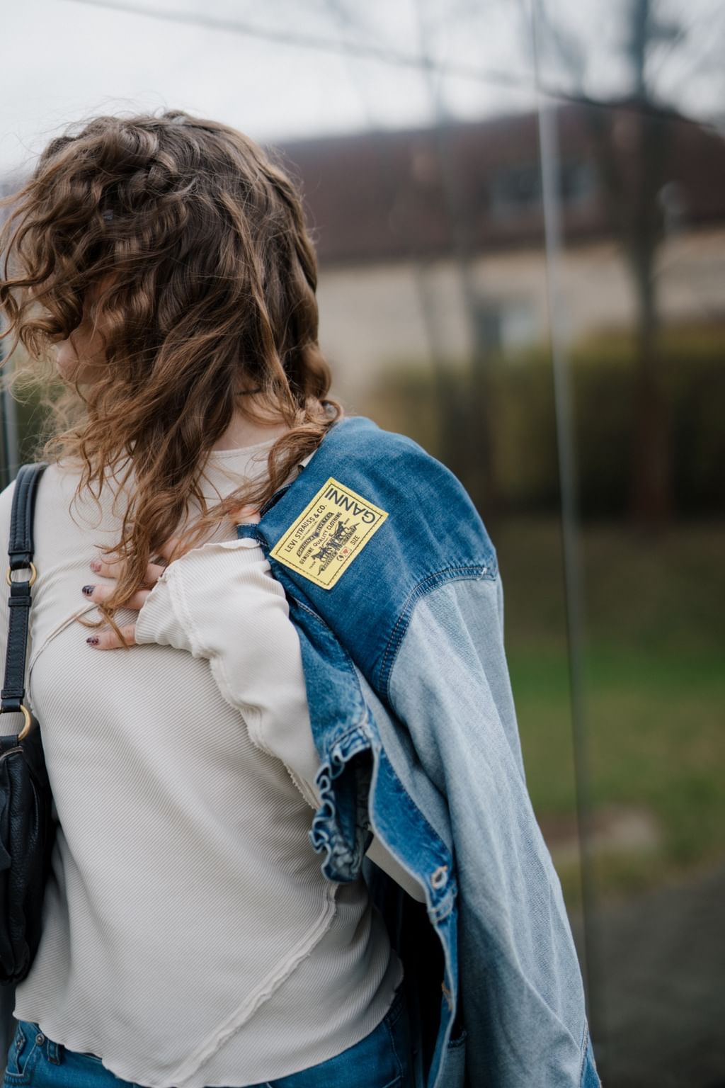 Kurtka jeans ganni x LEVIS 