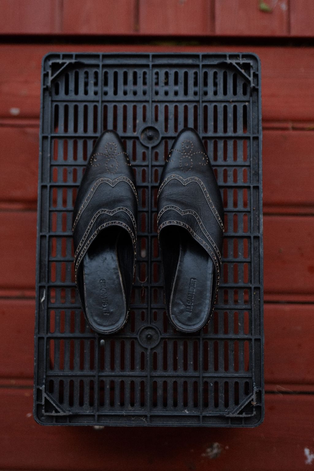 JIL SANDER skórzane buty 37