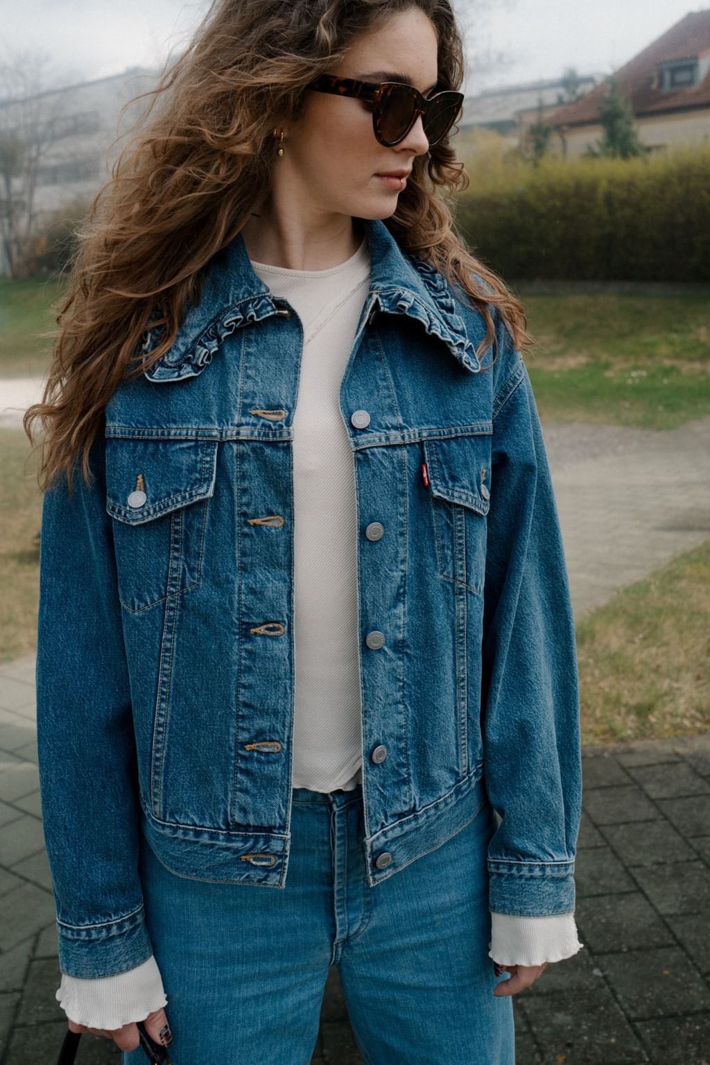 Kurtka jeans ganni x LEVIS 