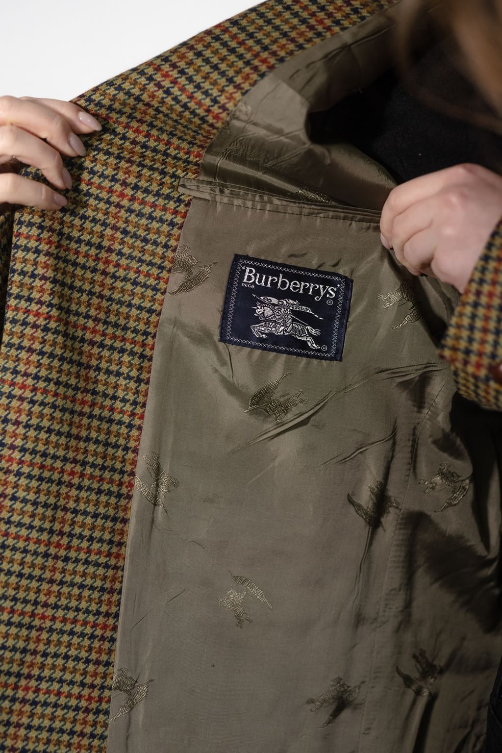 Burberrys marynarka w krateczkę vintage