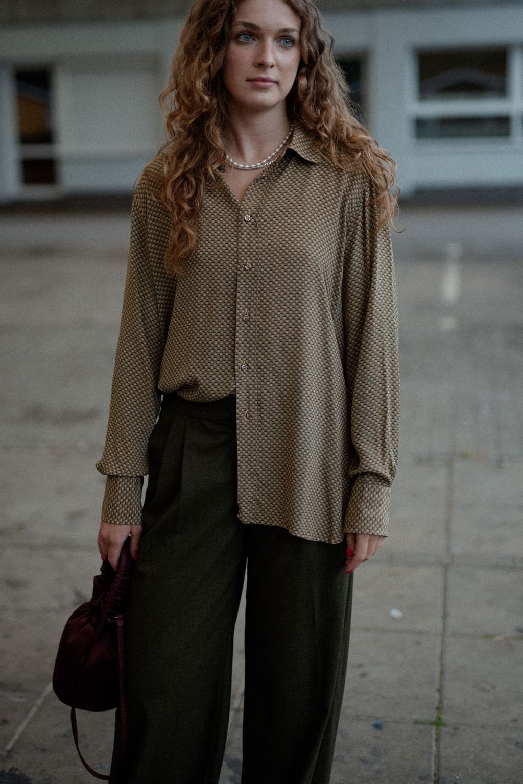 Lanvin jedwabna koszula Vintage 