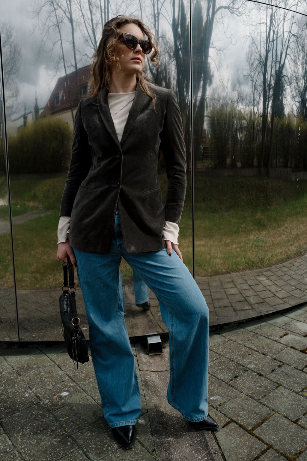 Aksamitna marynarka Jil Sander XS/S