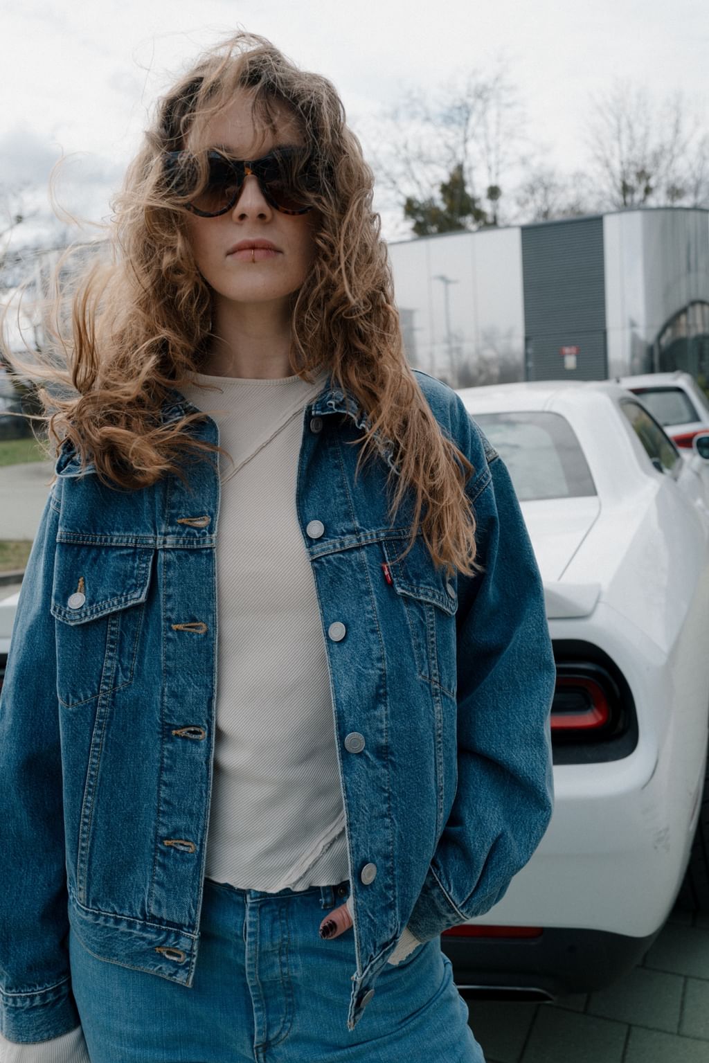 Kurtka jeans ganni x LEVIS 