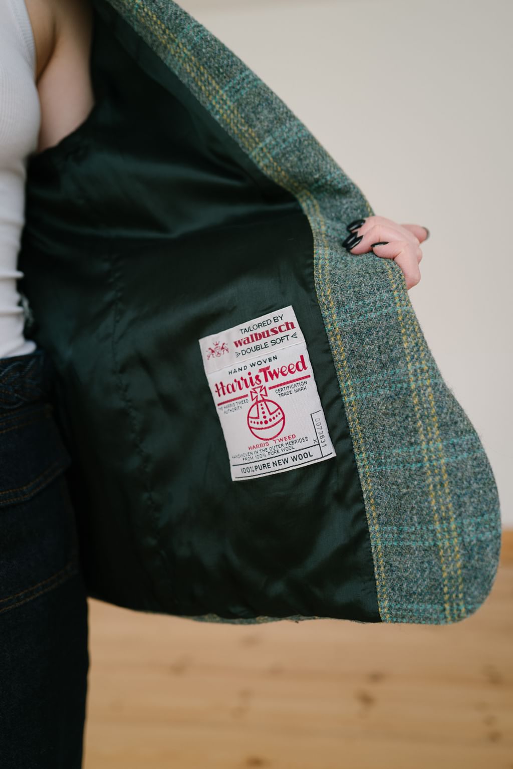 Harris Tweed marynarka vintage M