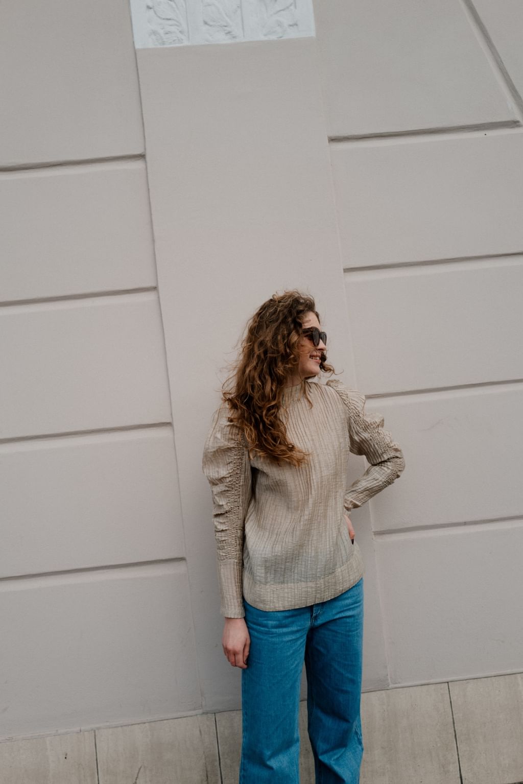 Copenhagen Muse bluzka z bufiastymi rekawami