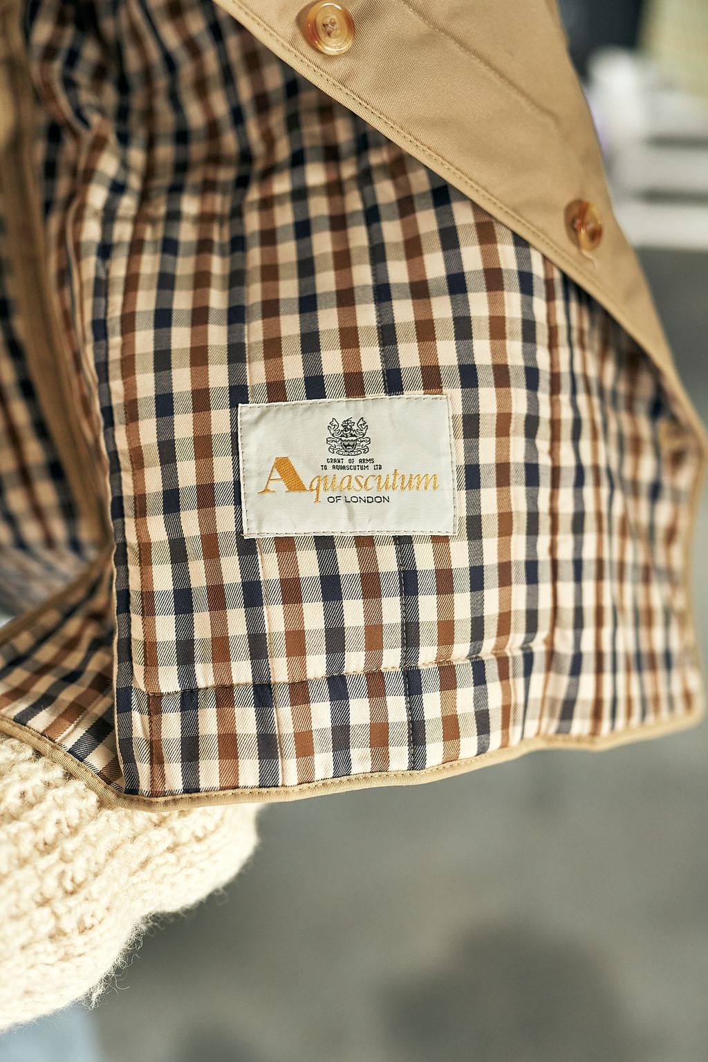 Aquascutum pikowana kurtka M