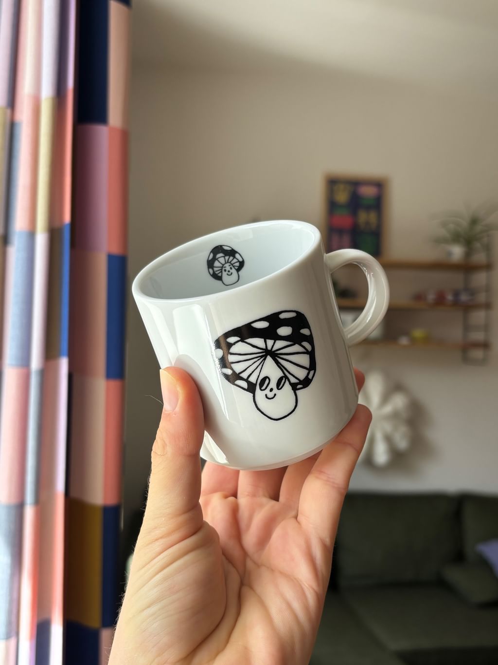 Kubeczek z grzybkami + spodek