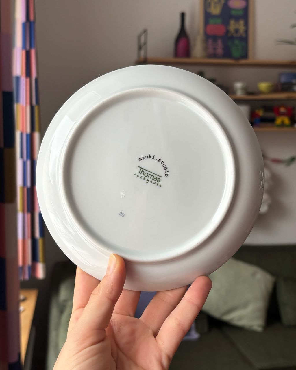 Talerzyk deserowy z łabędziami II