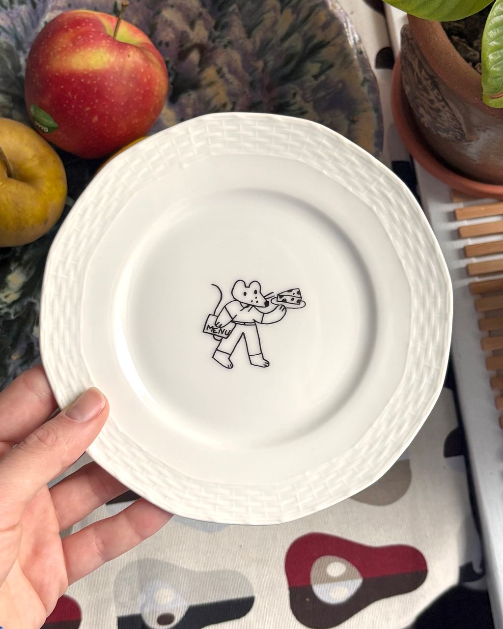 Talerzyk z myszką i serkiem