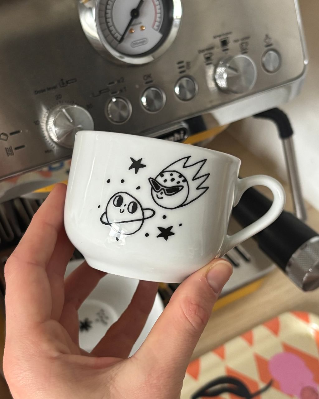 Filiżanka + spodek z UFO