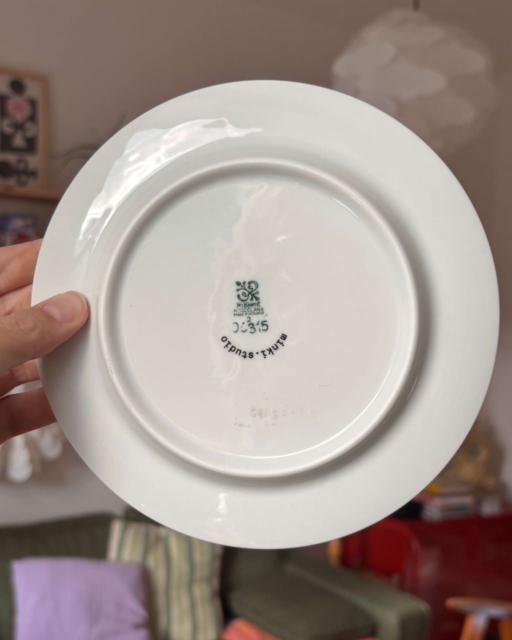 Talerzyk z łabędziami