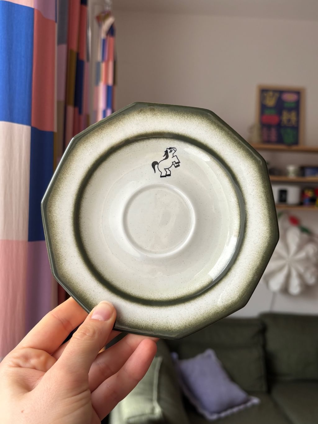 Filiżanka z kowbojką + spodek