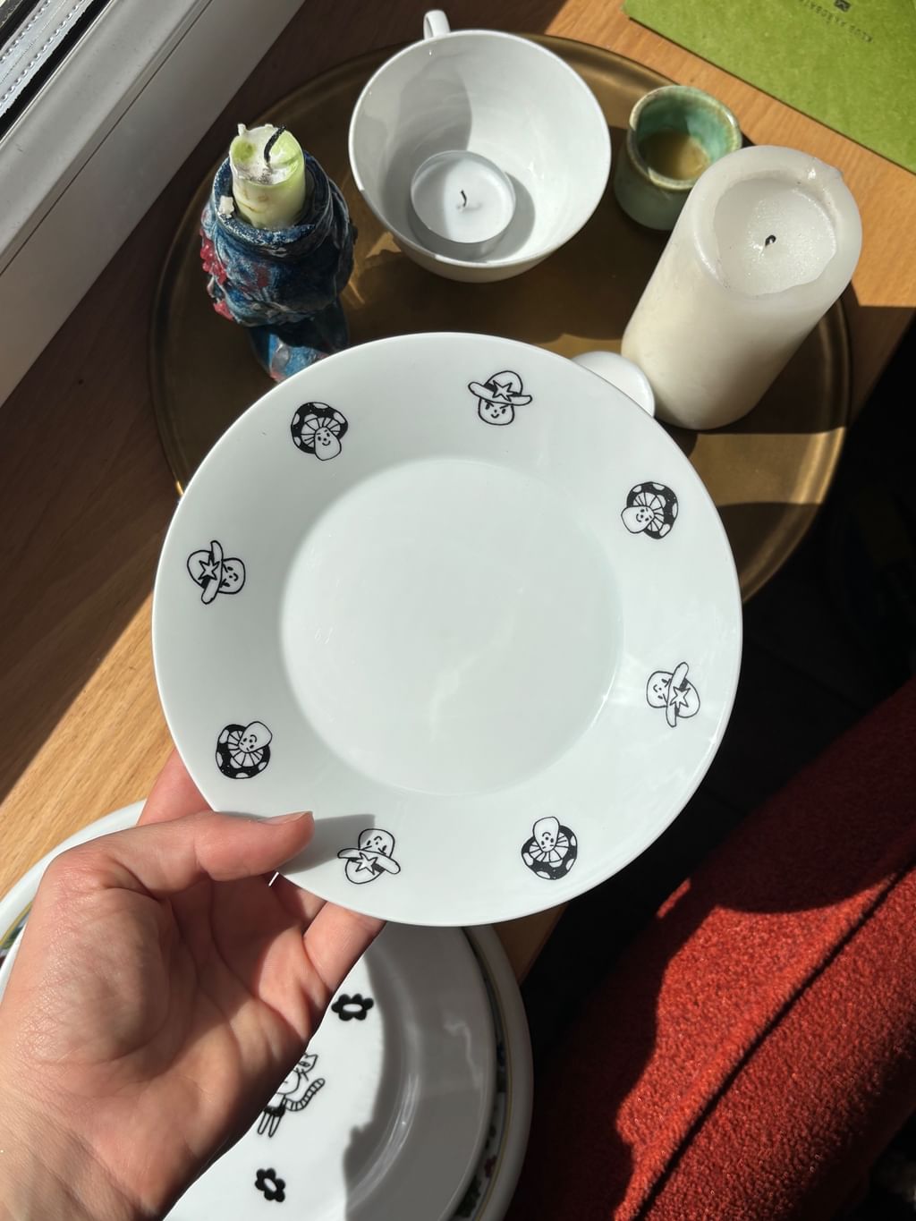 Talerzyk z grzybkami