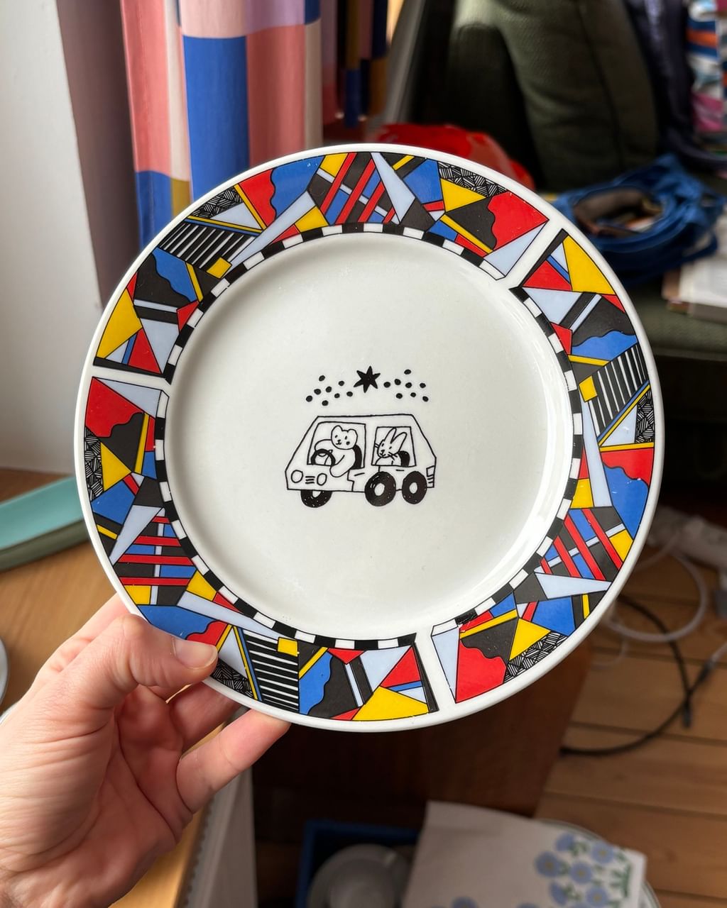 Talerzyk z autkiem i zwierzakami