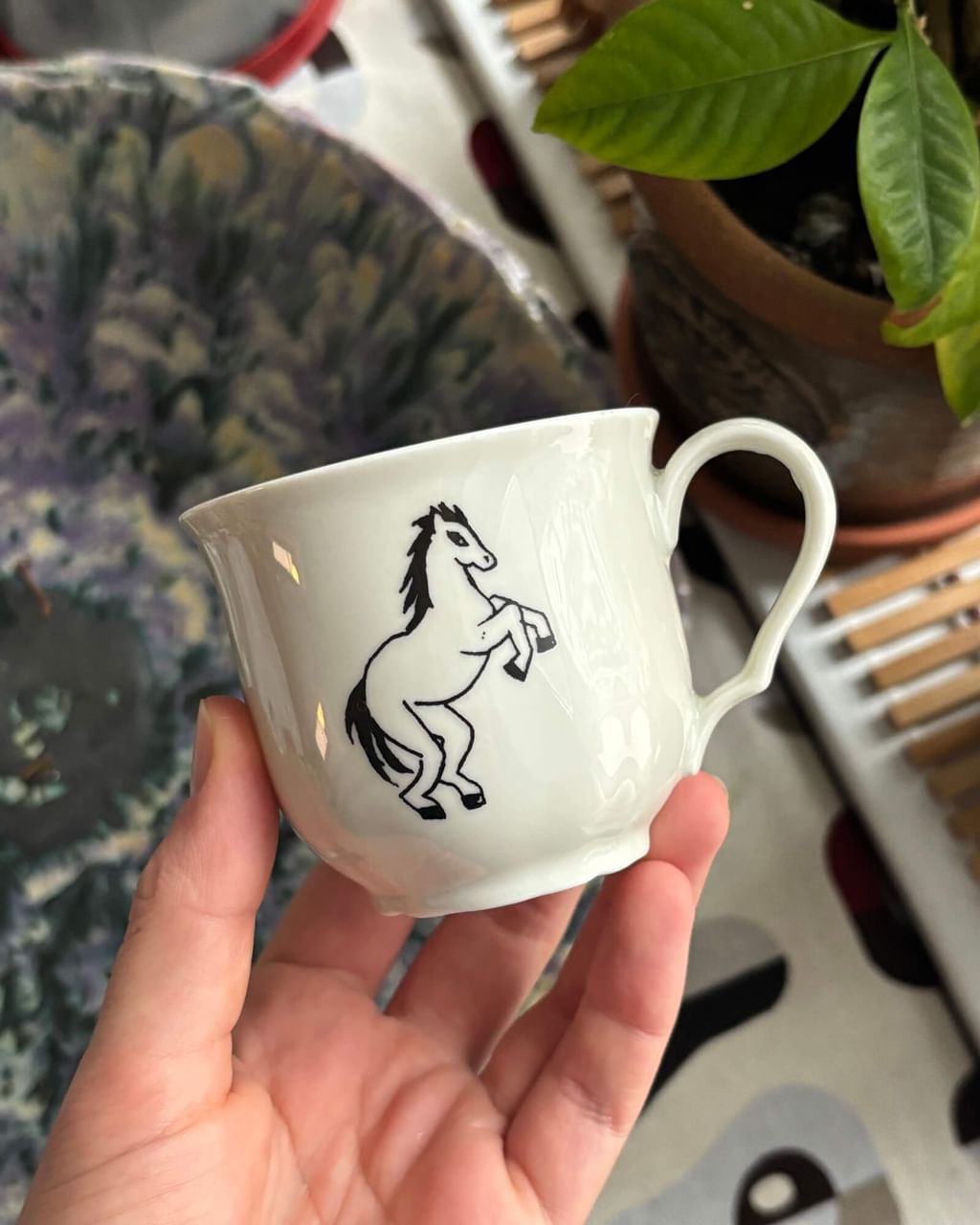 Filiżanka z koniem