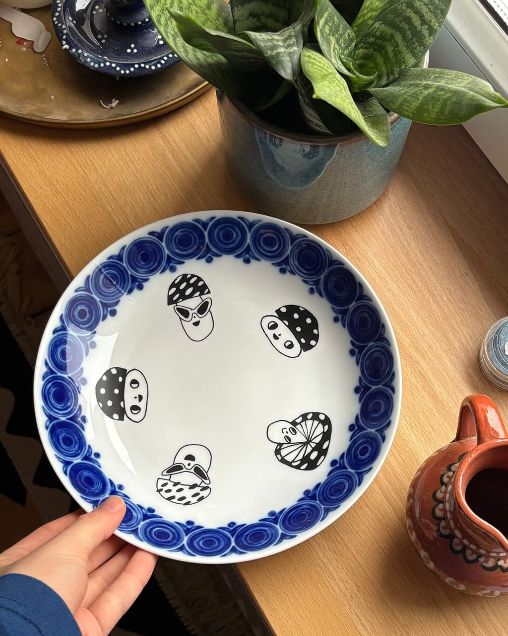 Talerz głęboki z grzybkami