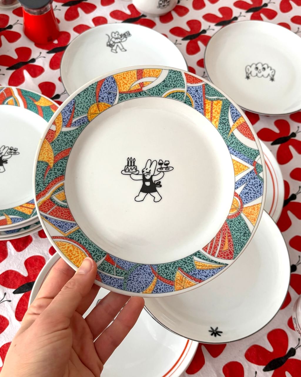 Talerz śniadaniowy z króliczkiem