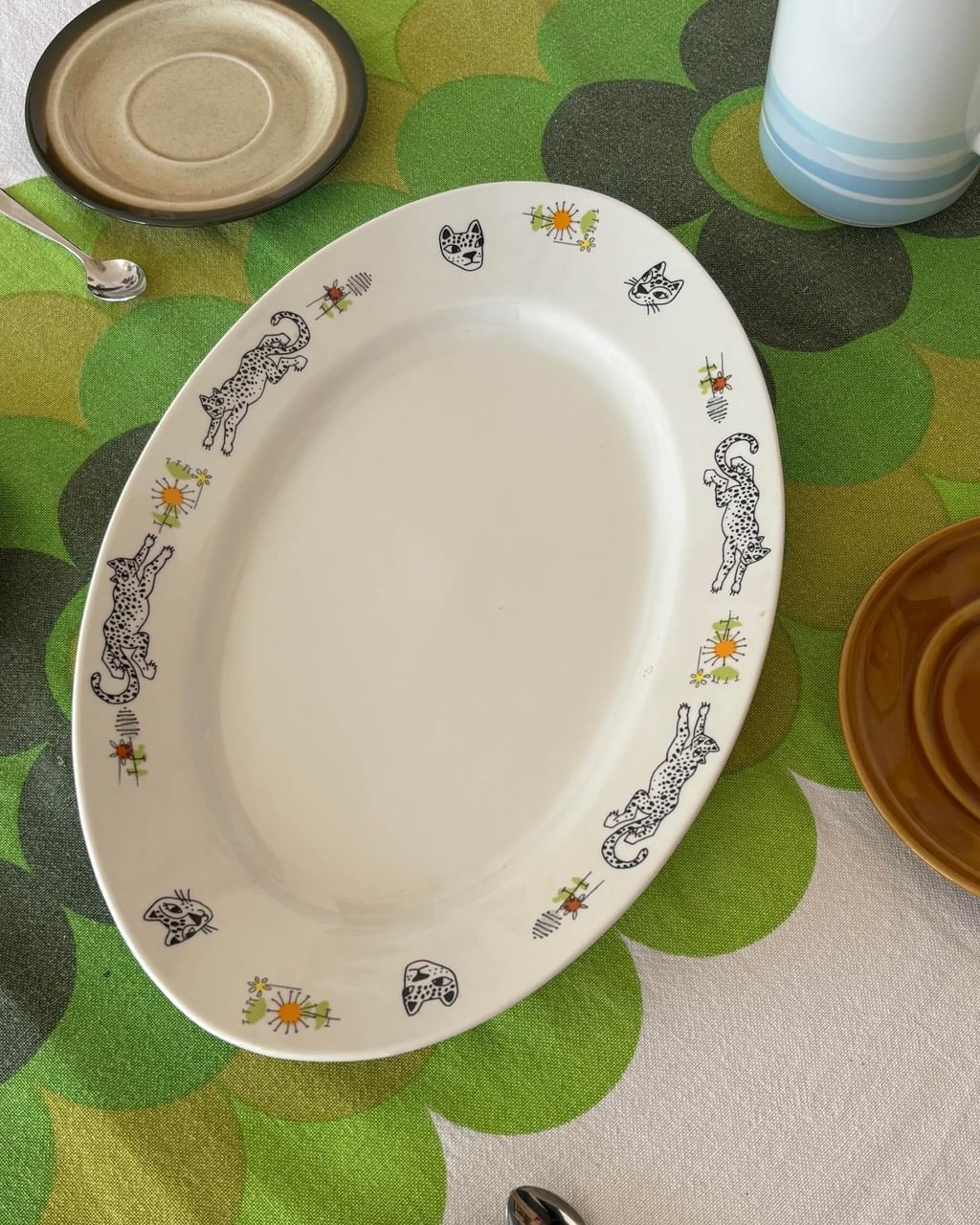 Duży półmisek z gepardami